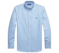 Polo Ralph Lauren Custom Fit Striped Stretch Poplin Shirt - Light Blue/White S S