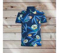 Polo Ralph Lauren Custom Slim Fit Floral Print Polo Shirt Mesh Medium RRP £139