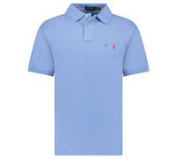Polo Ralph Lauren Custom Slim Fit Mesh Polo Shirt in Campus Blue