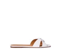 Polo Ralph Lauren debossed-logo flat sandals - White 5.5-6-6.5-7-7.5-8-8.5-9-11