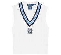 Polo Ralph Lauren Embroidered Cable-knit Cotton Vest - Cream - M (UK12 / M)