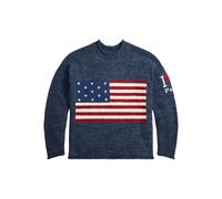 Polo Ralph Lauren flag intarsia crew-neck sweater - Blue XS-S-M-L-XL-XXL