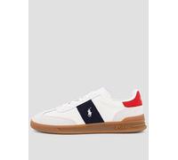 Polo Ralph Lauren Heritage Aera Leather/Suede Sneakers, White, Size 6, Men White