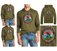Polo Ralph Lauren Hooded Ls T-Shirt Jersey Hoodie Retro Sweatshirt New, M