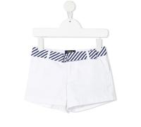 POLO RALPH LAUREN KIDS belted cotton-blend shorts - White 8