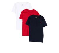 POLO RALPH LAUREN KIDS logo-embroidered three-pack T-shirts - Multicolour 3T-4-5-6-7-8-12-14-16-20