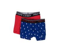 POLO RALPH LAUREN KIDS Polo Pony-motif pack-of-two boxers - Red S