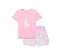 POLO RALPH LAUREN KIDS Polo Pony striped pyjama set - Pink 4-8-10-14