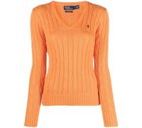 Polo Ralph Lauren Kimberly cable knit V-neck jumper - Yellow L-XL