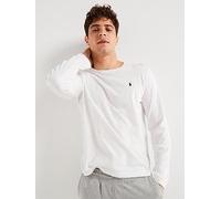 Polo Ralph Lauren Mens White Crewneck Long-sleeved Cotton-jersey T-shirt Xxl