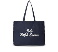 Polo Ralph Lauren logo-embroidered cotton tote bag - Blue One Size