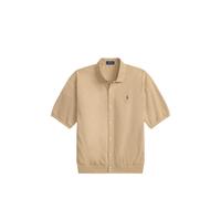 Polo Ralph Lauren logo-embroidered ribbed-trim shirt - Neutrals S-M-L