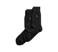Polo Ralph Lauren logo embroidered socks - Black 39-42-43-46