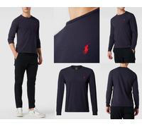 Polo Ralph Lauren Custom Slim Fit Cotton LS T-Shirt Ink Navy