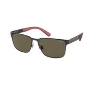 Polo Ralph Lauren Man PH3143 9007/3 Sunglasses Metal Black Brown Squared Normal