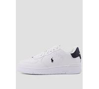 Polo Ralph Lauren Masters Court Ribbon Leather Sneakers, White, Size 7, Men White
