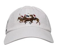 POLO RALPH LAUREN Men`s Embroidered Chino Baseball Cap with Leather Strap