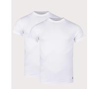 Polo Ralph Lauren Mens 2 Pack Classic Crewneck Undershirt T-Shirt - Colour: 002 2Pk White/White - Size: Large