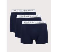 Polo Ralph Lauren Mens 3-Pack Classic Stretch-Cotton Trunks - Colour: 410 Navy/White - Size: Large