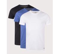 Polo Ralph Lauren Mens 3 Pack Crewneck T-Shirt - Colour: 041 3Pk Black/Old Royal/White - Size: XL