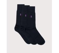 Pack of 3 Pairs of Socks in Cotton Mix Black