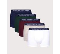 Polo Ralph Lauren Mens 5 Pack Classic Stretch Cotton Trunks - Colour: 018 5Pk Navy/Grey/Green/Wine/White - Size: Medium
