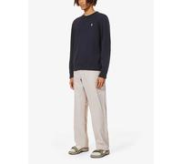Polo Ralph Lauren Mens Aviator Vy Long-sleeved Double-knit Woven Jumper L