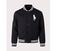 Polo Ralph Lauren Mens Big Pony Fleece Baseball Jacket - Colour: 001 Polo Black - Size: XL