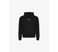 Polo Ralph Lauren Mens Black Brand-embroidered Relaxed-fit Cotton-blend Hoody Xxl