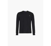 Polo Ralph Lauren Mens Black Logo-embroidered Long-sleeved Cotton-jersey T-shirt L