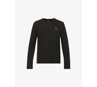 Polo Ralph Lauren Mens Black Logo-embroidered Relaxed-fit Cotton-jersey T-shirt XL