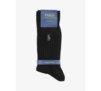 Polo Ralph Lauren Mens Black Logo-embroidered Stretch-cotton Blend Socks 5.5-8