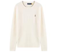 Polo Ralph Lauren Men's Brushed Shetland Knit Jumper Cream Tonal