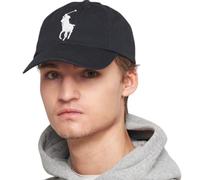 Polo Ralph Lauren Cotton Chino Large Pp Logo Baseball Cap - Black , Black, Men Black