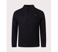 Polo Ralph Lauren Mens Cashmere Blend Cable Knit Sweatshirt - Colour: 001 Polo Black - Size: Large