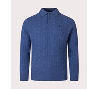 Polo Ralph Lauren Mens Cashmere Blend Cable Knit Sweatshirt - Colour: 003 Rustic Navy Heather - Size: Large Large