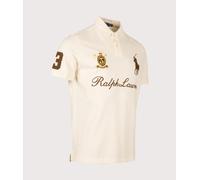 Polo Ralph Lauren Mens Classic Fit Big Pony Mesh Polo Shirt - Colour: 001 Guide Cream - Size: Medium