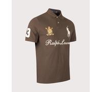 Polo Ralph Lauren Mens Classic Fit Big Pony Mesh Polo Shirt - Colour: 002 Nutmeg Brown - Size: Medium