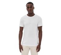 Polo Ralph Lauren Men's Classic Fit Cotton Crew Tee Big & Tall Undershirt, White/Cruise Navy, 3XL Plus (Pack of 3)