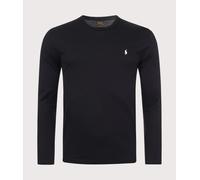 Polo Ralph Lauren Mens Black Logo-embroidered Relaxed-fit Cotton-jersey T-shirt M