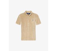 Polo Ralph Lauren Mens Coastal Beige Regular-fit Terry-texture Cotton and Recycled Polyester-blend Shirt Xxl