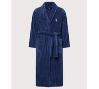 Polo Ralph Lauren Mens Cotton Terry Dressing Gown - Colour: 001 Cruise Navy - Size: L/XL