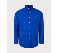 Polo Ralph Lauren Mens Custom Fit Garment-Dyed Oxford Shirt - Colour: 500 Pacific Royal - Size: Medium