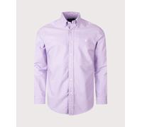 Polo Ralph Lauren Mens Custom Fit Garment-Dyed Oxford Shirt - Colour: 511 Powder Purple - Size: Medium
