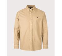 Polo Ralph Lauren Mens Custom Fit Garment-Dyed Oxford Shirt - Colour: 525 Classic Camel - Size: XXL