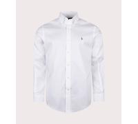 Polo Ralph Lauren Mens Custom Fit Oxford Dress Shirt - Colour: 001 White - Size: L/16