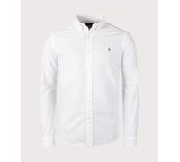 Polo Ralph Lauren Mens Custom Fit Oxford Shirt - Colour: 001 White - Size: XL
