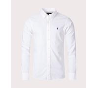 Cotton Oxford Shirt in Custom Fit White