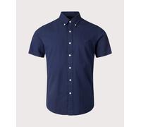 Polo Ralph Lauren Men's Seersucker Short Sleeve Shirt Astoria Navy