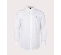 Fitted Shirt in Stretch Poplin White